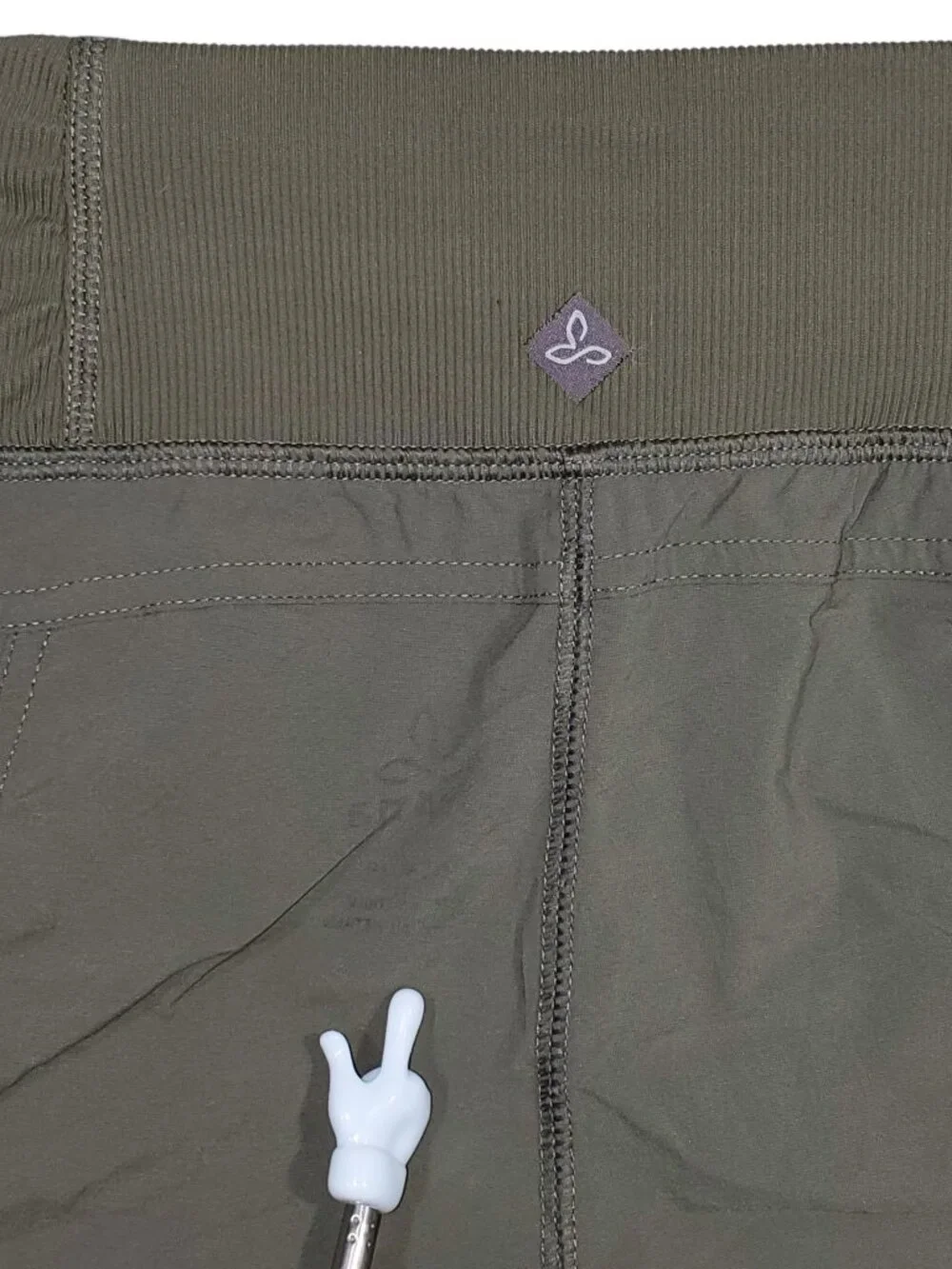 Prana Koen Pants Women's S Grape Leaf Green Nylon Pull-On Tapered Hiking Travel - Picture 7 of 11